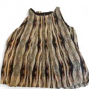 Medium Dressbarn Ruffled Bubble Tank Top